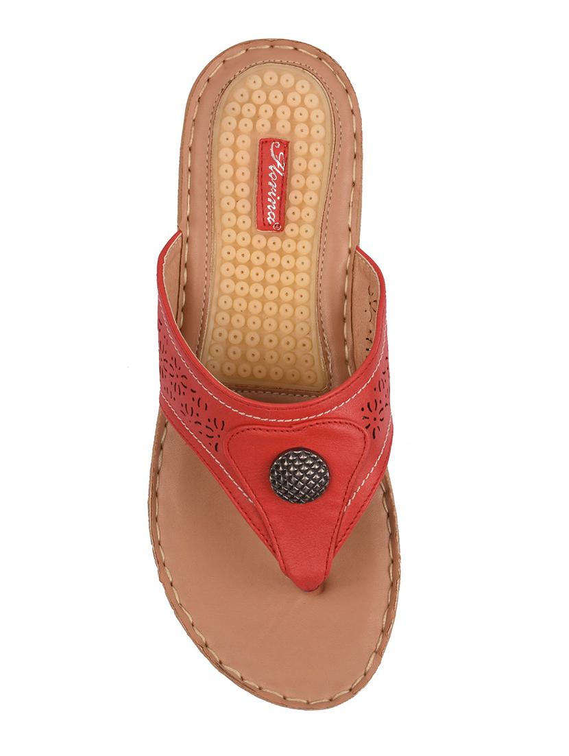red toe separator sandal - 15113694 - Zoom Image - 4