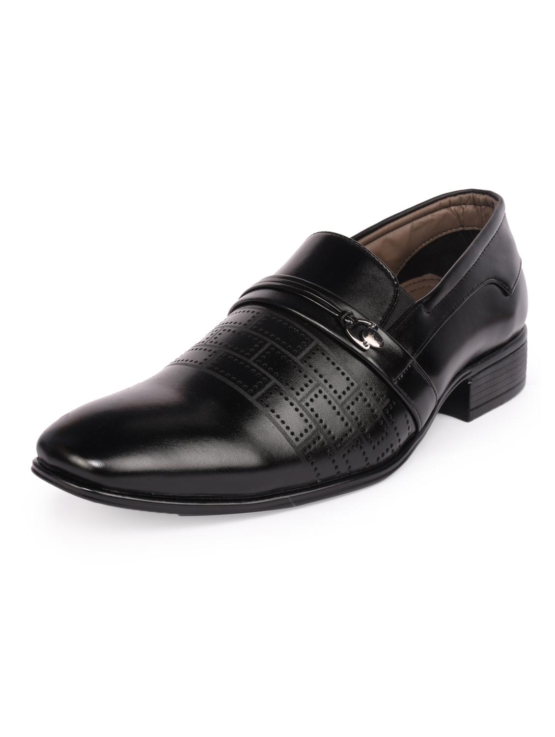 black leatherette formal slip on - 15113764 - Zoom Image - 4