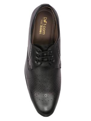black leatherette formal derby - 15113780 - Standard Image - 4