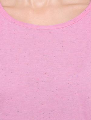 solid pink short sleeved tee - 15113826 - Standard Image - 4