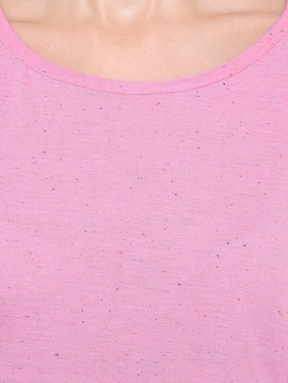 solid pink short sleeved tee - 15113826 - Zoom Image - 4