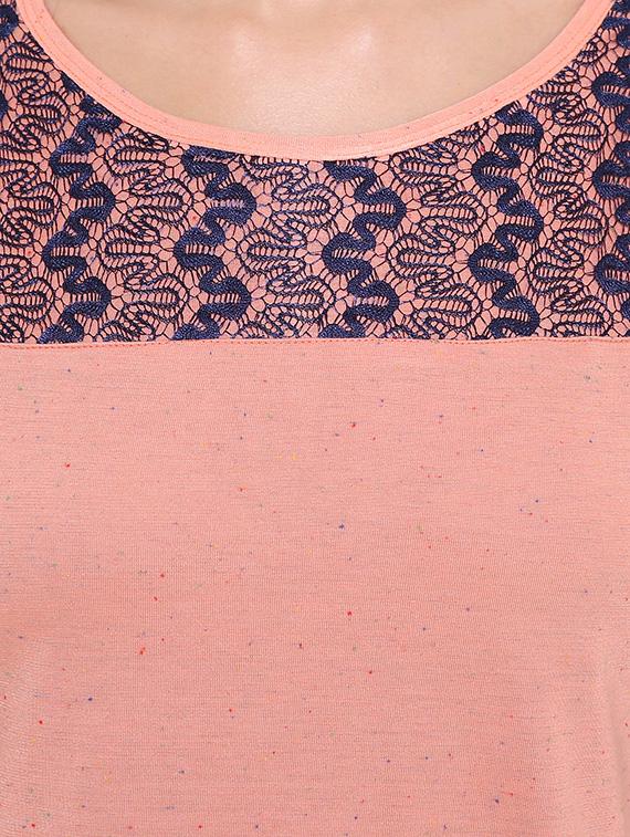 solid orange short sleeved top - 15113939 - Zoom Image - 4