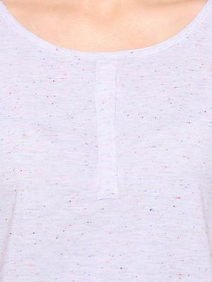 white solid asymmetric top - 15114166 - Standard Image - 4