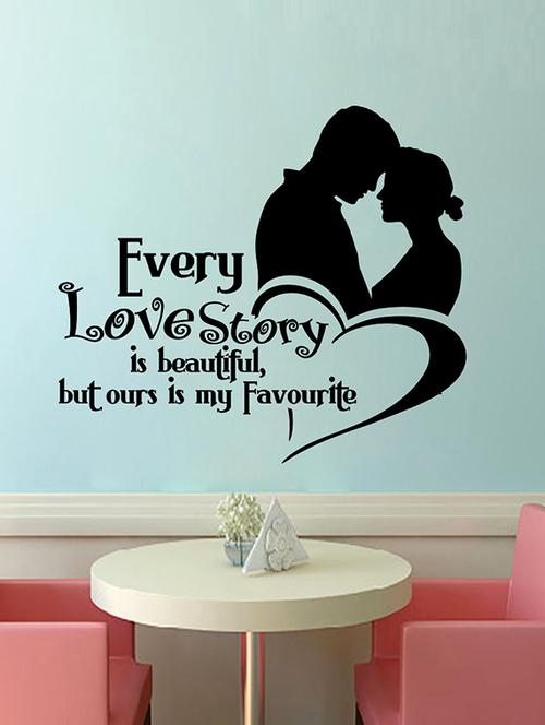 love story wall sticker - 15114399 - Standard Image - 1