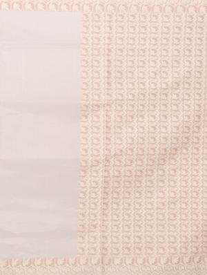 Zari bordered saree with blouse - 15114889 - Standard Image - 4