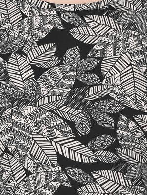 black printed crepe top - 15115246 - Standard Image - 4