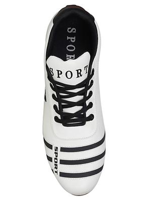 white leatherette sport shoe - 15115666 - Standard Image - 4