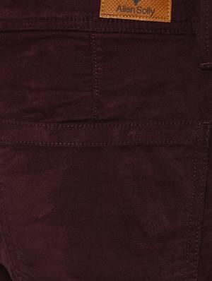 maroon cotton chinos - 15116051 - Standard Image - 4
