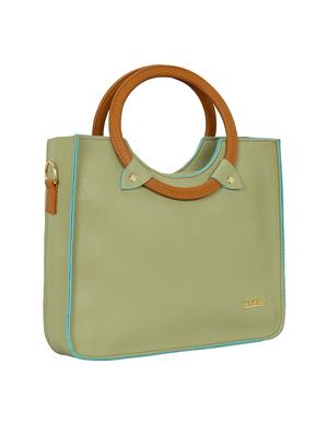 green leatherette regular sling bag - 15116747 - Standard Image - 4