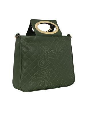 green leatherette regular sling bag - 15116755 - Standard Image - 4
