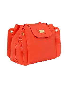 red leatherette regular sling bag - 15116763 - Standard Image - 4