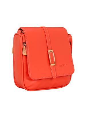 red leatherette regular sling bag - 15116769 - Standard Image - 4