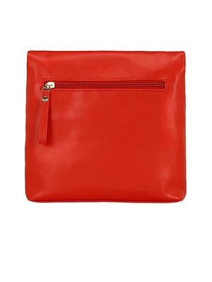 red leatherette regular sling bag - 15116775 - Standard Image - 4