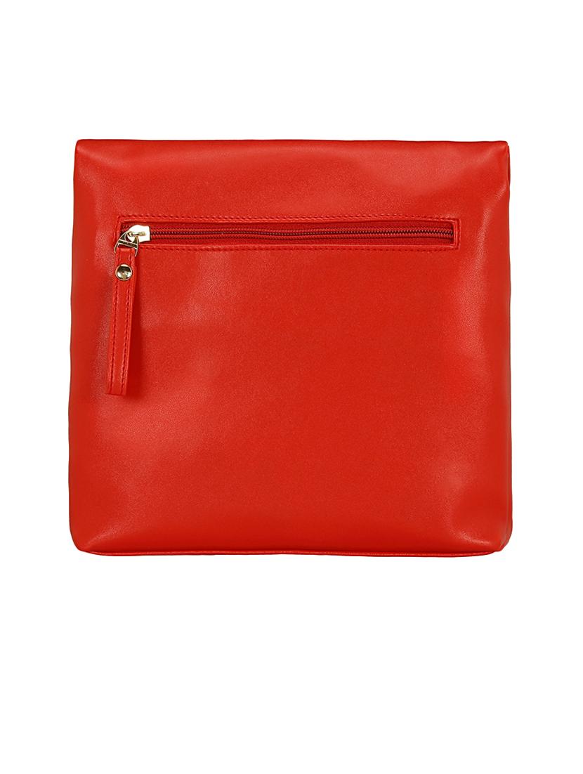 red leatherette regular sling bag - 15116775 - Zoom Image - 4