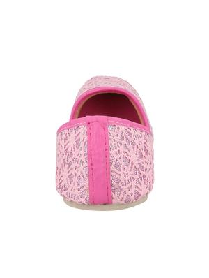 pink fabric slip on jutis & mojaris - 15116778 - Standard Image - 4