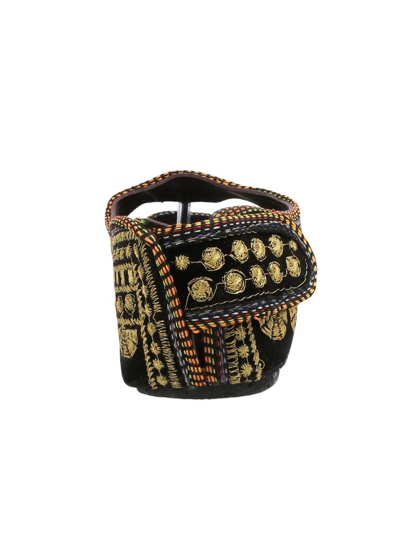 black ethnic sandal - 15116786 - Zoom Image - 4
