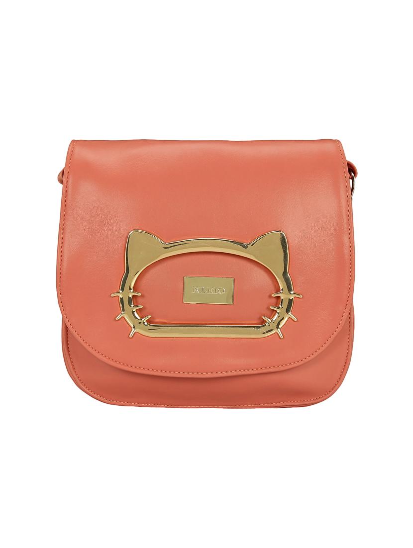 pink leatherette regular sling bag - 15116993 - Zoom Image - 4