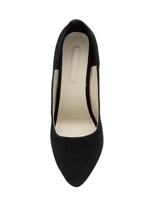 black suede slip on pumps - 15117303 - Standard Image - 4