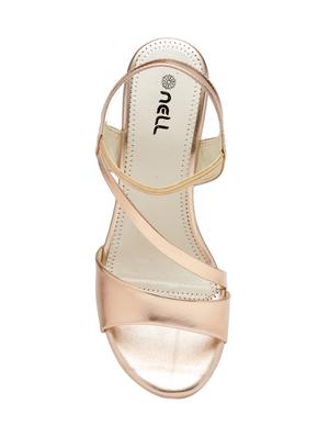 metallic faux leather closed back wedges - 15117423 - Standard Image - 4