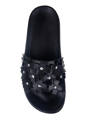 black pu slides - 15118165 - Standard Image - 4