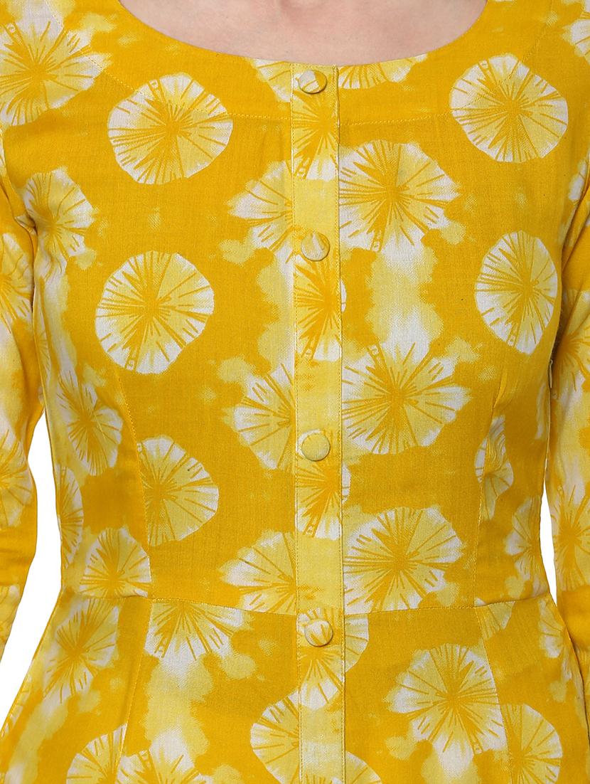 Shibori print anarkali kurta - 15118297 - Zoom Image - 4