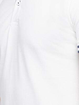 white cotton polo t-shirt - 15118473 - Standard Image - 4