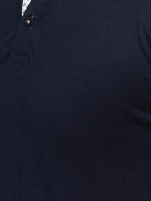 navy blue cotton polo t-shirt - 15118480 - Standard Image - 4