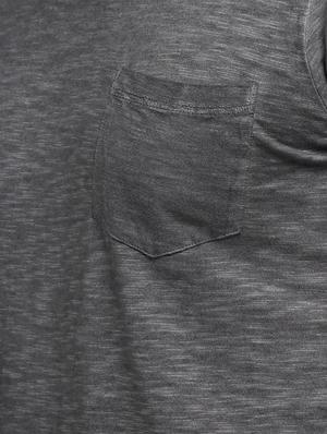 grey cotton washed tshirt - 15118485 - Standard Image - 4