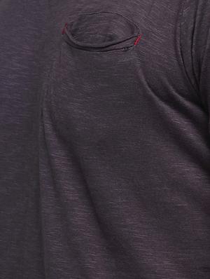 black cotton pocket t-shirt - 15118498 - Standard Image - 4
