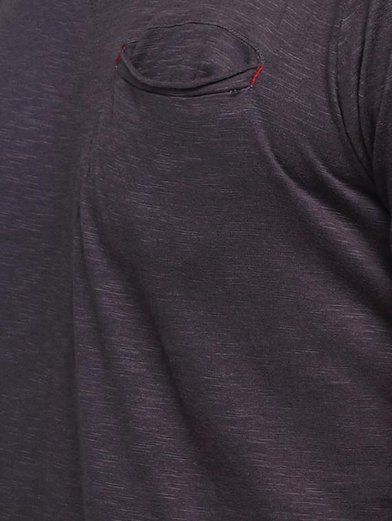 black cotton pocket t-shirt - 15118498 - Zoom Image - 4