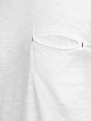 white cotton pocket t-shirt - 15118499 - Standard Image - 4