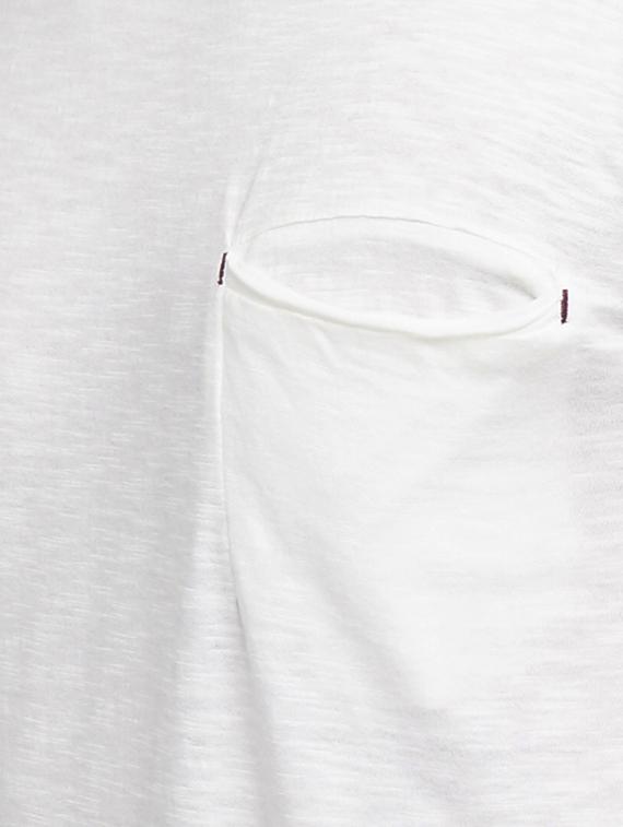 white cotton pocket t-shirt - 15118499 - Zoom Image - 4