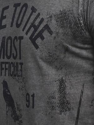grey cotton all over print t-shirt - 15118505 - Standard Image - 4
