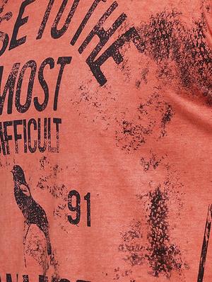 orange cotton all over print t-shirt - 15118506 - Standard Image - 4