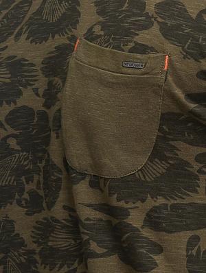 olive green cotton all over print t-shirt - 15118516 - Standard Image - 4
