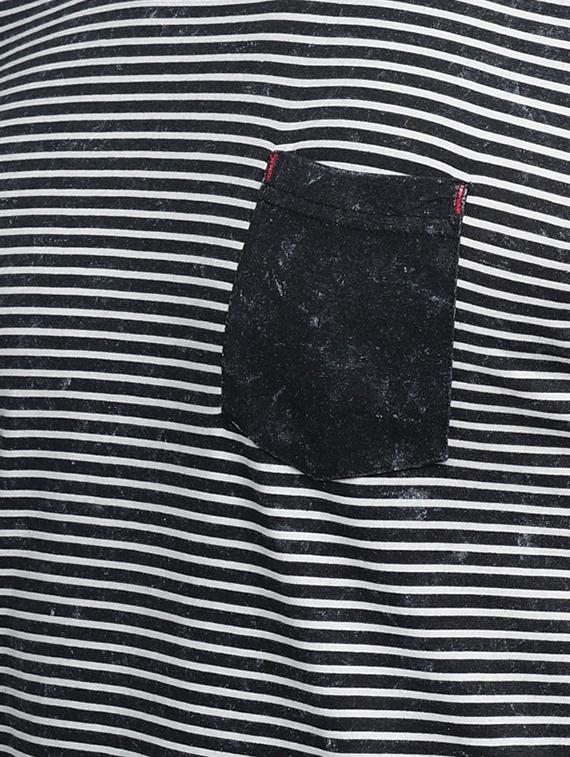 black cotton pocket t-shirt - 15118528 - Zoom Image - 4
