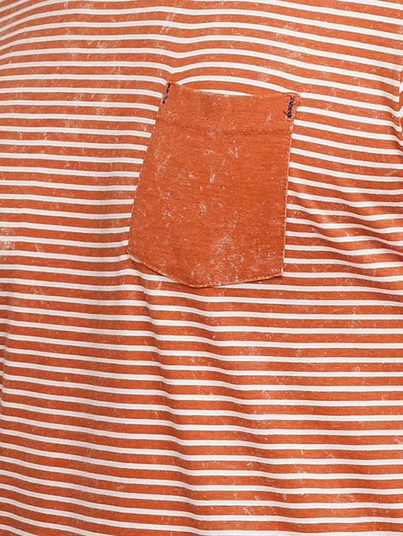 orange cotton pocket t-shirt - 15118529 - Zoom Image - 4