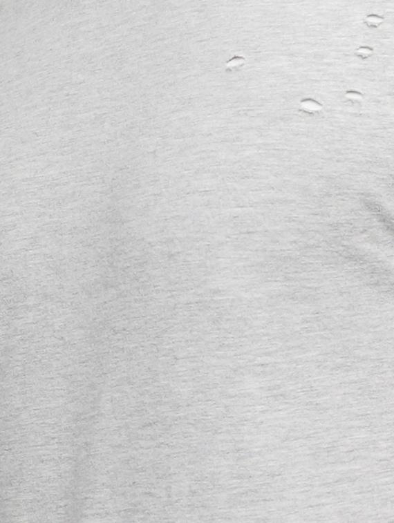 grey cotton ripped t-shirt - 15118541 - Zoom Image - 4