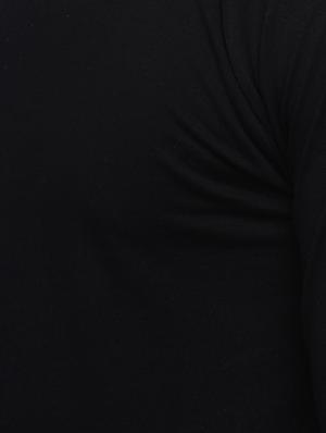 black cotton raglan t-shirt - 15118546 - Standard Image - 4
