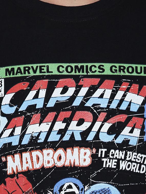 black cotton character t-shirt - 15120899 - Zoom Image - 4