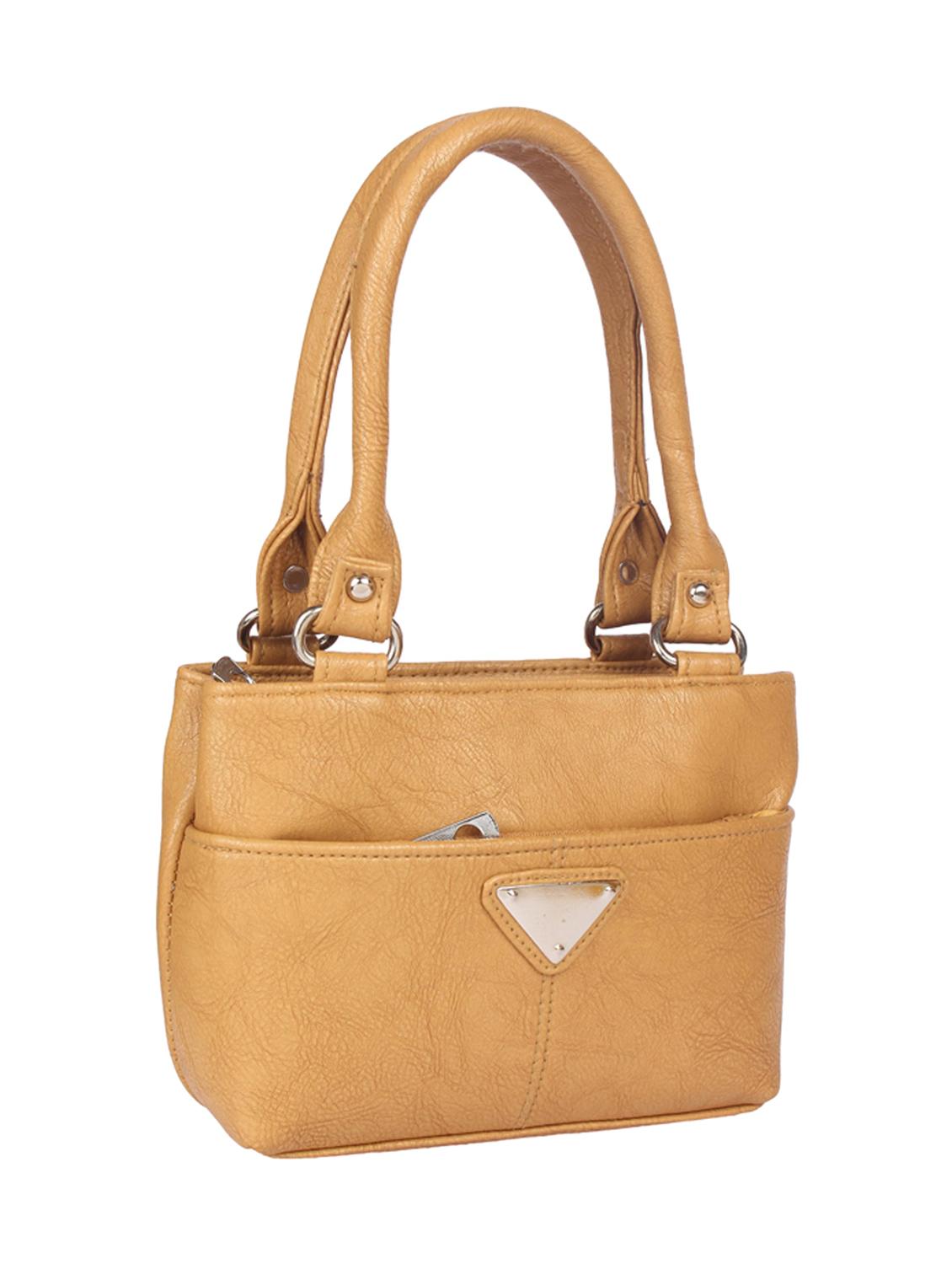 yellow leatherette handbag - 15121345 - Zoom Image - 4