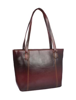 brown leatherette handbag - 15121348 - Standard Image - 4