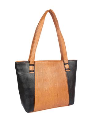 brown leatherette handbag - 15121357 - Standard Image - 4