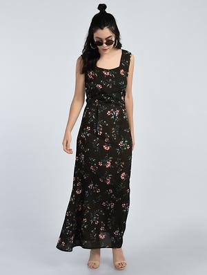 brown floral maxi dress - 15121407 - Standard Image - 4