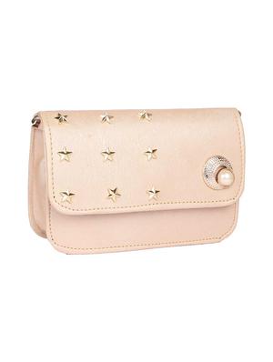 cream leatherette sling bag - 15121565 - Standard Image - 4