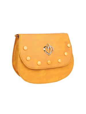 yellow leatherette sling bag - 15121573 - Standard Image - 4