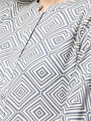 grey rayon straight kurta - 15122122 - Standard Image - 4