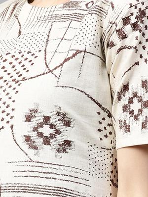 White cotton layered kurta - 15122136 - Standard Image - 4