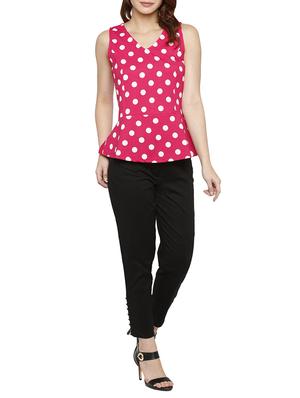 solid black cotton cigarette pant - 15122337 - Standard Image - 4