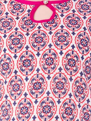 pink cotton a-line kurta - 15122378 - Standard Image - 4
